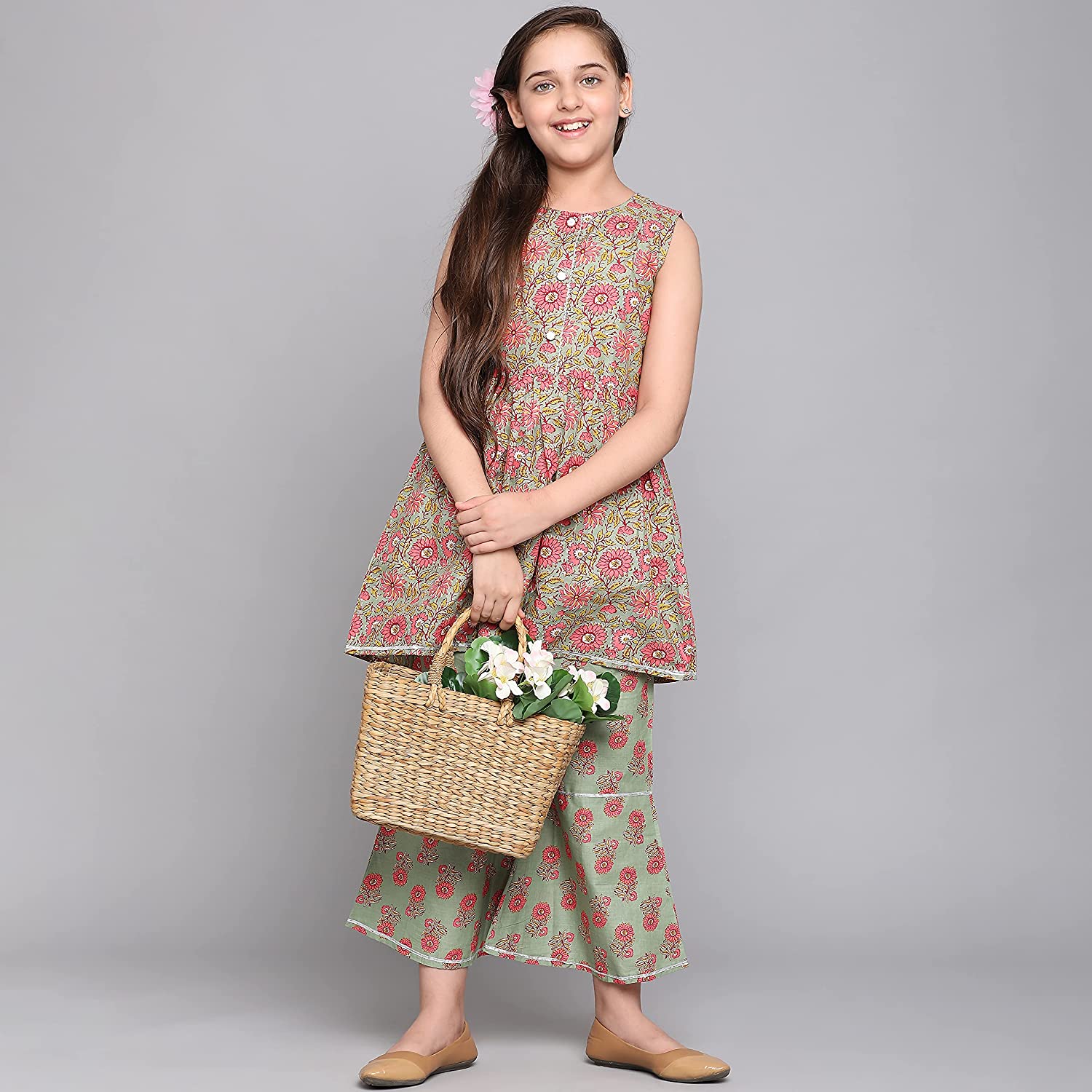 Vrishti 1 Cotton Top With Bottom New Exclusive Wear Latest Kids Collection